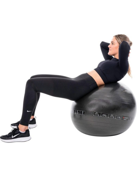 Piłka do ćwiczeń fitness 75cm czarna pure 2 improve