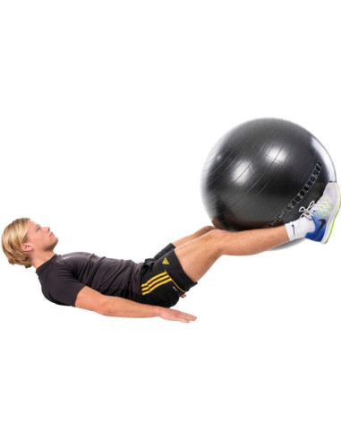 Piłka do ćwiczeń fitness 75cm czarna pure 2 improve