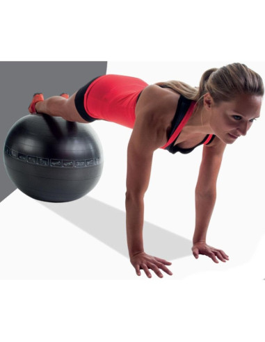 Piłka do ćwiczeń fitness 75cm czarna pure 2 improve