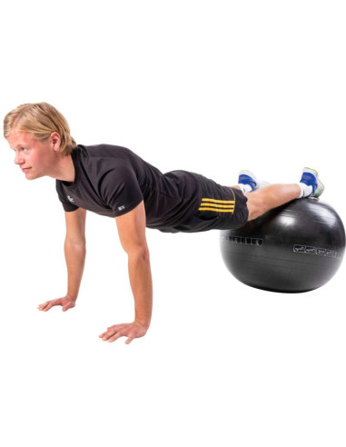 Piłka do ćwiczeń fitness 75cm czarna pure 2 improve