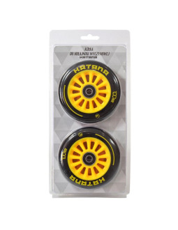 Kółka do hulajnogi stunt pb 100mm plastik katana kpl.2szt żółte 2