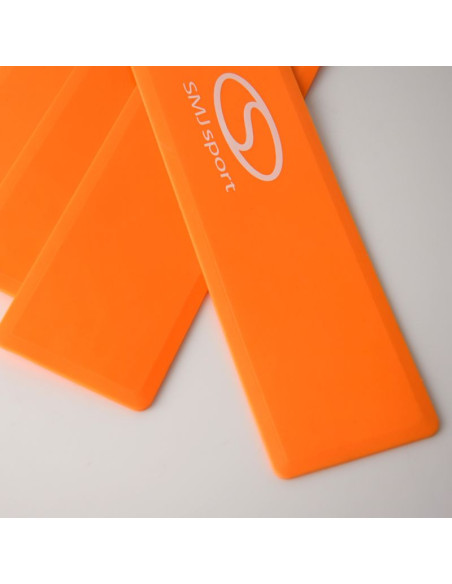 Płaskie znaczniki pola - narożniki 25x25 cm 4 szt. jaskrawe pomarańczowe smj sport zpn-o