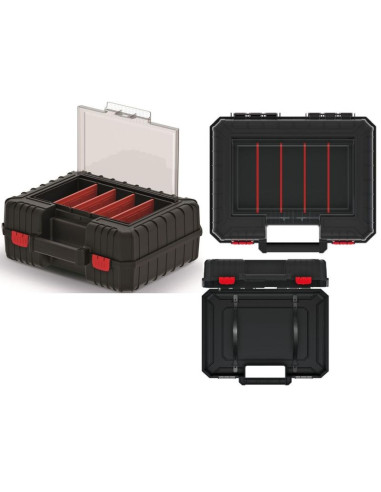 Walizka skrzynka na elektornarzędzia z organizerem z 4 przegrodami heavy 40 kistenberg