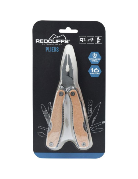 Zestaw survivalowy turystyczny kombinerki 16w1 drewno