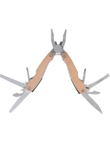 Zestaw survivalowy turystyczny kombinerki 16w1 drewno