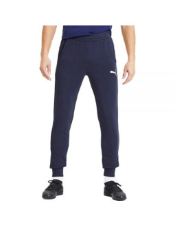 Puma spodnie dresowe bawełniane męskie wygodne sportowy styl granatowe