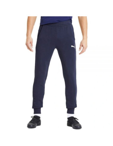 Puma spodnie dresowe bawełniane męskie wygodne sportowy styl granatowe