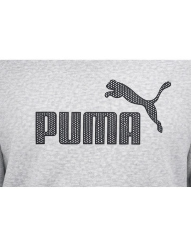 Puma bluza sportowa kangurka z kapturem męska szara modna bawełniana