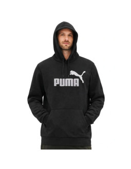 Puma bluza sportowa kangurka z kapturem męska czarna modna bawełniana