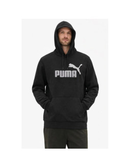 Puma bluza sportowa kangurka z kapturem męska czarna modna bawełniana 2