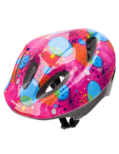 Kask rowerowy meteor ks05 różowy