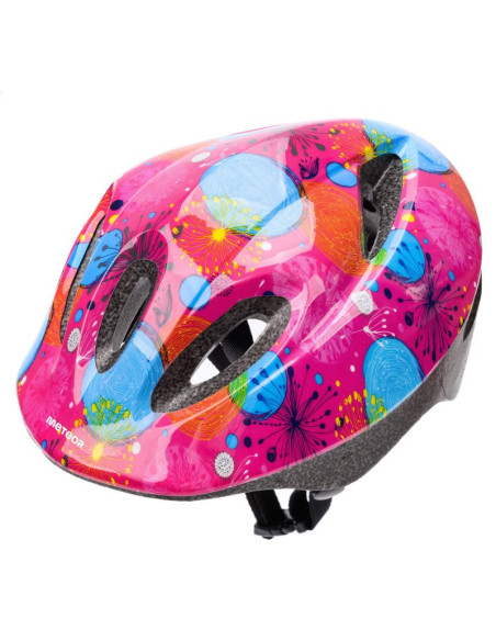 Kask rowerowy meteor ks05 różowy
