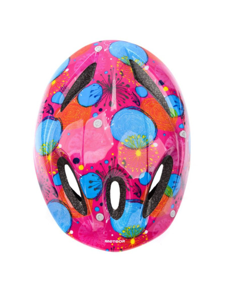 Kask rowerowy meteor ks05 różowy