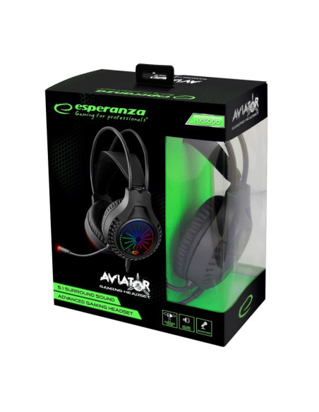 Esperanza esperanza słuchawki z mikrofonem dla graczy aviator egh5000