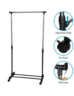 Szafa garderoba wieszak 78x41x93-158cm alpina