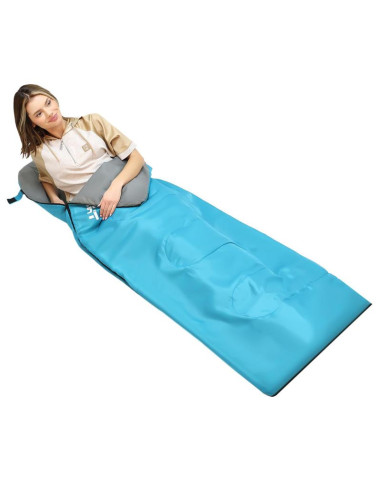 Śpiwór turystyczny light 200x70cm błękitny enero camp