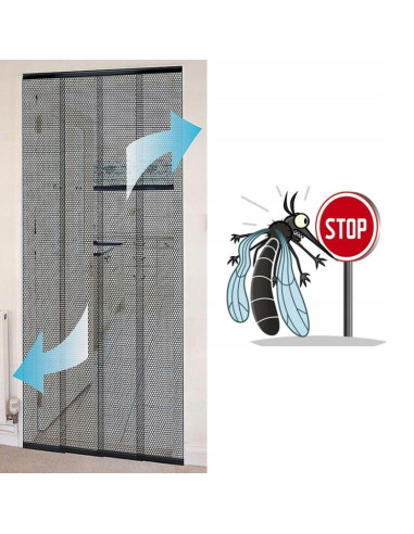 Moskitiera drzwiowa lamelowa 100x220 poliester+taśma rzep