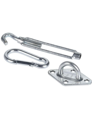 Zestaw uchytów zaczepów montażowy żagli przeciwsłonecznych