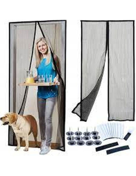 Moskitiera drzwiowa lamelowa 100x220 cm zamknięciem na magnes