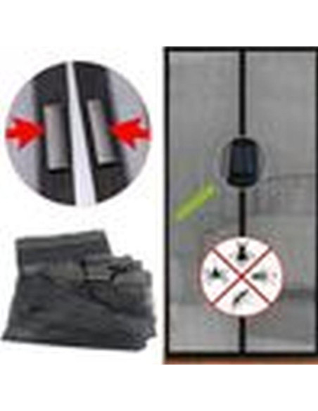 Moskitiera drzwiowa lamelowa 100x220 cm zamknięciem na magnes