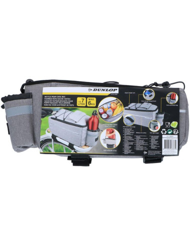 Torba sakwa termiczna na rower mocowanie na tył bagażnik 7l dunlop