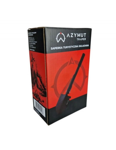 Saperka taktyczna wielofunkcyjna azymut traper czarna +pokrowiec