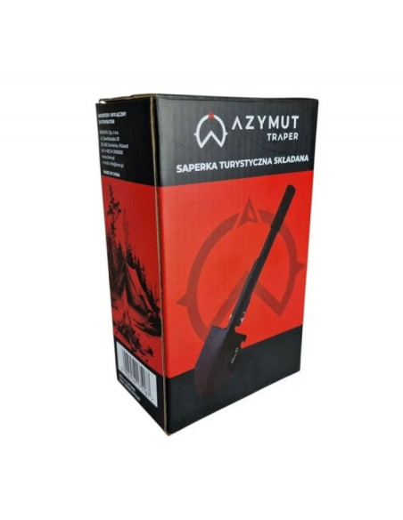 Saperka taktyczna wielofunkcyjna azymut traper czarna +pokrowiec