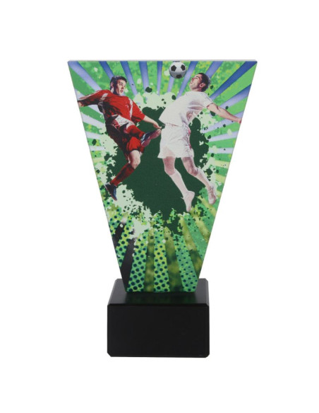 Trofeum szklane piłka nożna tryumf