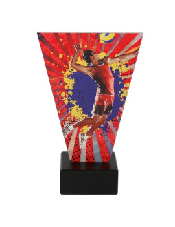 Trofeum szklane piłka siatkowa