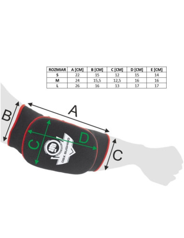 Ochraniacze na łokcie - ściągacze elastyczne na łokcie arp-2106 s