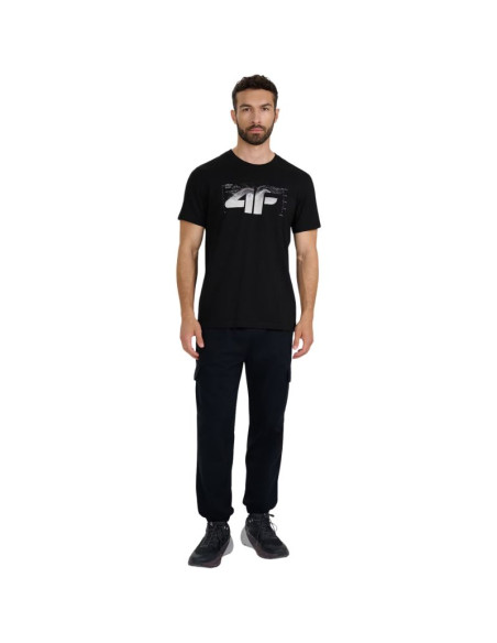 Koszulka męska 4f m2359 głęboka czerń 4fwaw25ttshm2359 20s