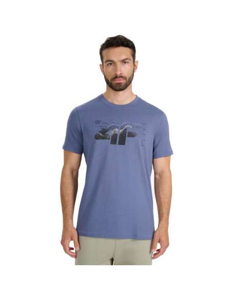 Koszulka męska 4f m2359 denim 4fwaw25ttshm2359 32s