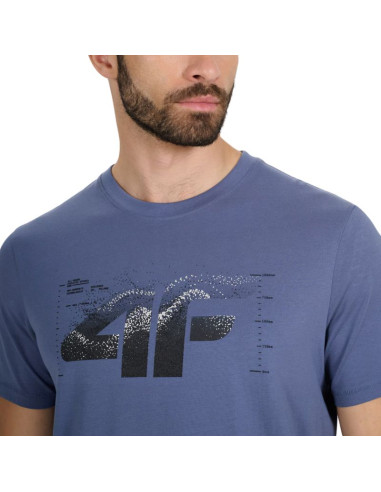 Koszulka męska 4f m2359 denim 4fwaw25ttshm2359 32s