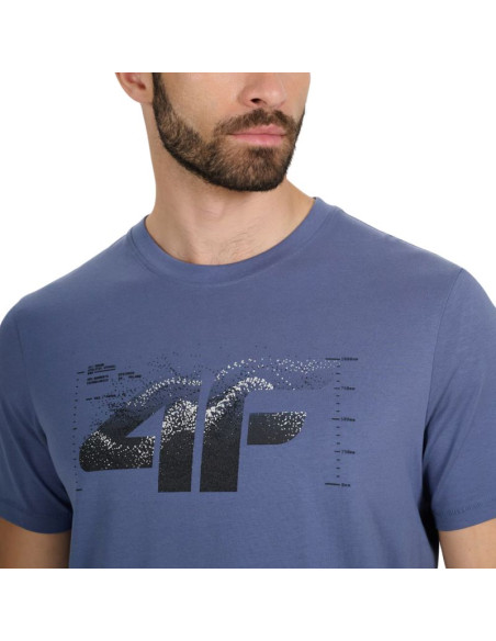 Koszulka męska 4f m2359 denim 4fwaw25ttshm2359 32s