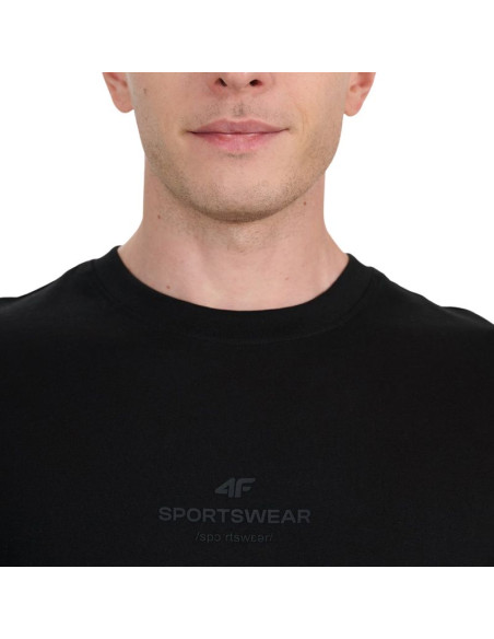 Koszulka męska 4f m2961 głęboka czerń 4fwaw25ttshm2961 20s