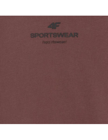 Koszulka męska 4f m2961 ciemny brązowy 4fwaw25ttshm2961 80s