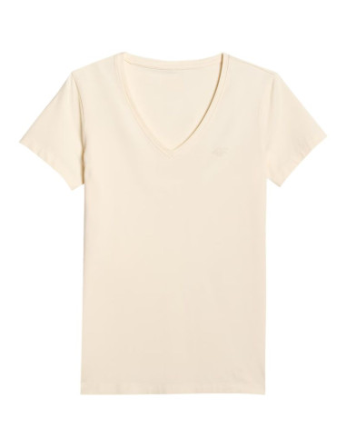 Koszulka damska 4f f2969 kremowa 4fwaw25ttshf2969 12s