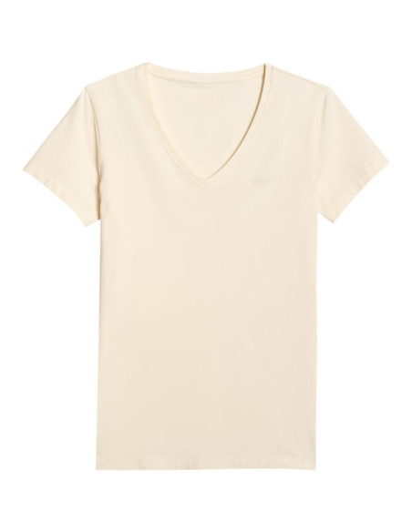 Koszulka damska 4f f2969 kremowa 4fwaw25ttshf2969 12s