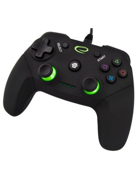 Gamepad esperanza vanquisher egg110k (pc, ps3  kolor czarny, kolor zielony)
