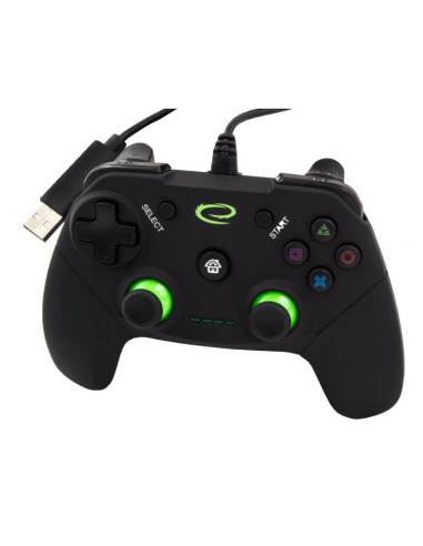 Gamepad esperanza vanquisher egg110k (pc, ps3  kolor czarny, kolor zielony)