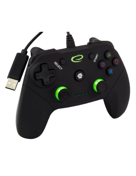Gamepad esperanza vanquisher egg110k (pc, ps3  kolor czarny, kolor zielony)