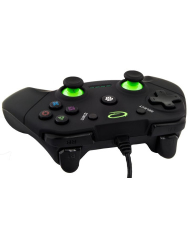 Gamepad esperanza vanquisher egg110k (pc, ps3  kolor czarny, kolor zielony)