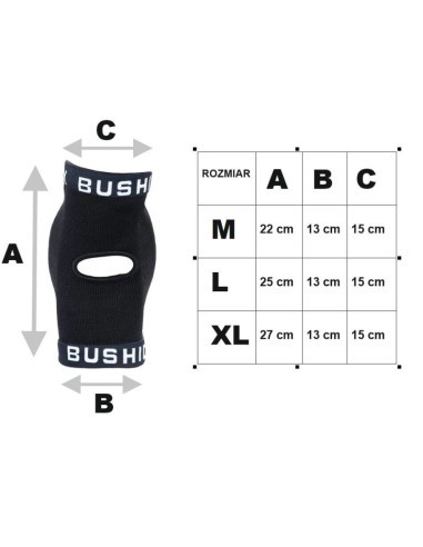 Ochraniacze na łokcie - ściągacze elastyczne dbx-eg-11 m