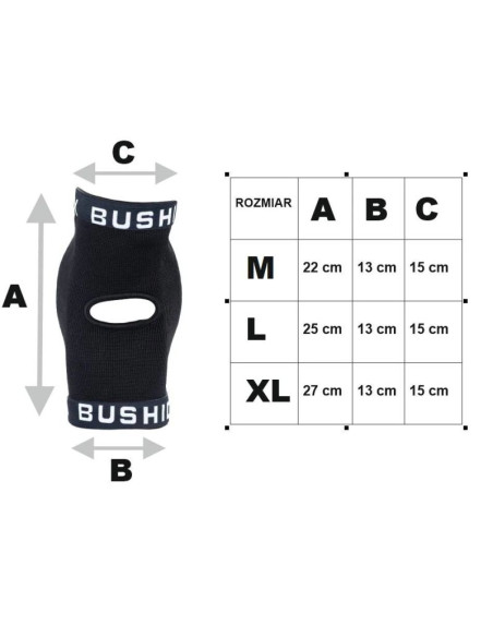 Ochraniacze na łokcie - ściągacze elastyczne dbx-eg-11 m