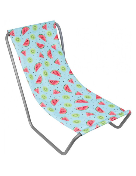 Leżak ogrodowo - plażowy składany i torba fruit melon