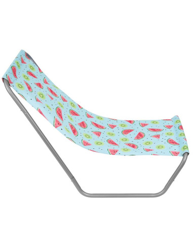 Leżak ogrodowo - plażowy składany i torba fruit melon
