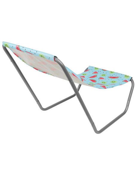 Leżak ogrodowo - plażowy składany i torba fruit melon