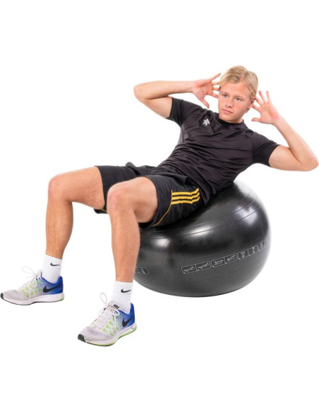 Piłka do ćwiczeń fitness 65cm czarna pure 2 improve