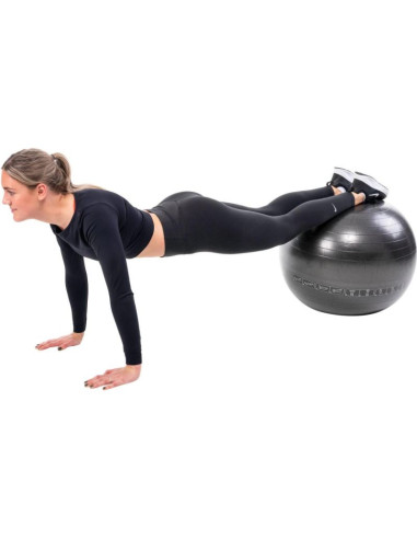 Piłka do ćwiczeń fitness 65cm czarna pure 2 improve