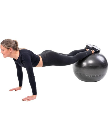 Piłka do ćwiczeń fitness 65cm czarna pure 2 improve